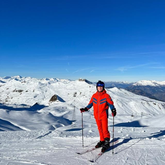 Bild beim Skifahren